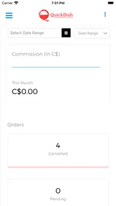 QuickDish Merchant App screenshot 3