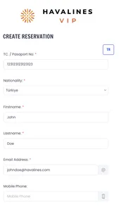 Havalines VIP screenshot 2