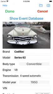 CarDatabase screenshot 2