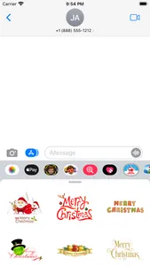 Cool Christmas Wishes Stickers screenshot 5