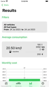 Fuel Consumptions screenshot 2