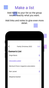 Group Gift Lists screenshot 1