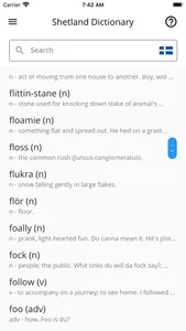 Shetland Dictionary screenshot 1