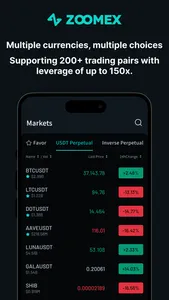 ZOOMEX - Trade&Invest Bitcoin screenshot 2