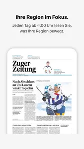 Zuger Zeitung E-Paper screenshot 0