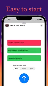 Two Truths and a Lie: iMessage screenshot 0