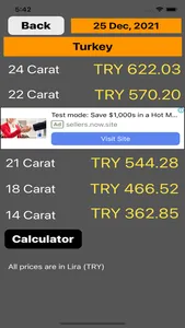 Turkey Gold Price screenshot 1