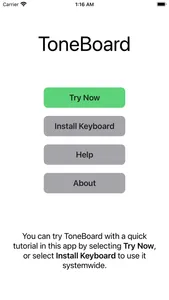 ToneBoard Keyboard screenshot 1