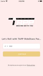 TAPP Rideshare Passenger screenshot 1