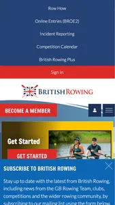 British Rowing App screenshot 0