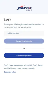 JSW One MSME Seller Connect screenshot 1