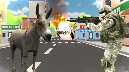 Donkey City Attack Vs Soldier screenshot 7