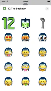 12 the Seahawk Stickers screenshot 0