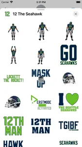 12 the Seahawk Stickers screenshot 2