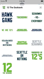 12 the Seahawk Stickers screenshot 3