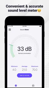 Sound Meter: dB measurement screenshot 0