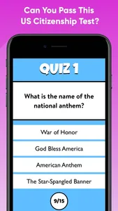 US Citizenship Test Quiz 2023 screenshot 0