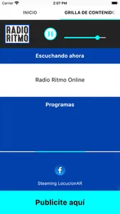 Radio Ritmo Online screenshot 1