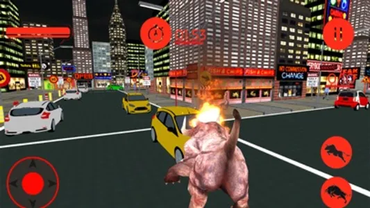 Monster Angry Bull City Attack screenshot 0