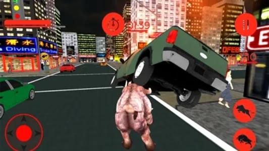 Monster Angry Bull City Attack screenshot 1