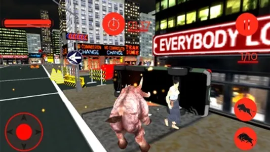 Monster Angry Bull City Attack screenshot 2