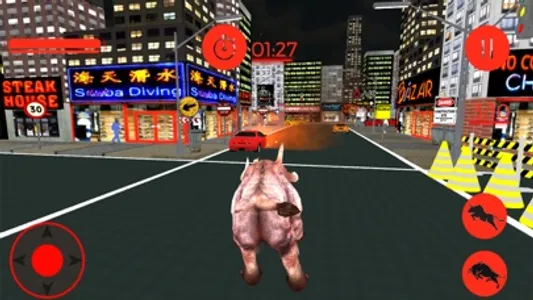 Monster Angry Bull City Attack screenshot 3