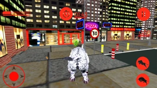 Monster Angry Bull City Attack screenshot 4