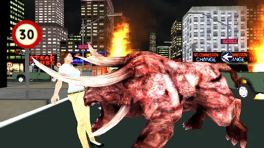 Monster Angry Bull City Attack screenshot 9