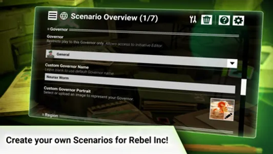 Rebel Inc: Scenario Creator screenshot 1