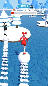 Snowball Race! screenshot 1