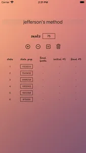 Jefferson's Method screenshot 2