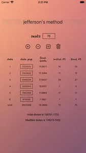 Jefferson's Method screenshot 3