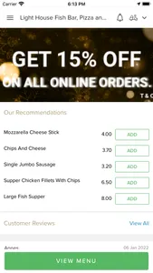 Light House Fish Bar Pizza screenshot 1