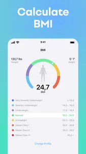 Weight Tracker, Calculate BMI screenshot 1