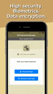 SIS Password Manager screenshot 1