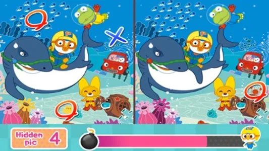 Pororo Hidden Catch - Puzzles screenshot 1