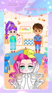 Chibi Doll Coloring & Dress Up screenshot 0