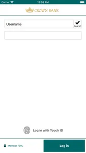 Crown Bank Business Mobile screenshot 1