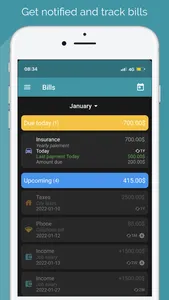 Bills Reminder | Avizo screenshot 1