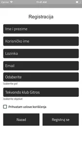 Tekvondo klub Gitros screenshot 1