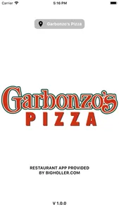 Garbonzo’s Pizza screenshot 1