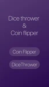 Dice Thrower & Coin Flipper screenshot 0