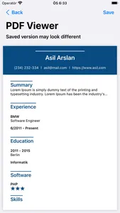 Quick Resume Maker screenshot 9