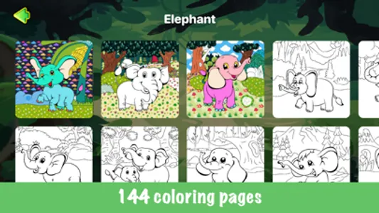 Cute animal coloring pages screenshot 2