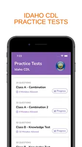 Idaho ID CDL Permit Prep screenshot 0