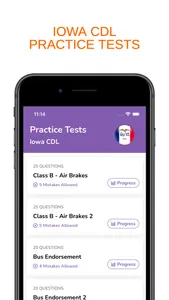 Iowa DOT CDL Permit Prep screenshot 0