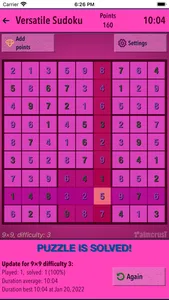 Versatile Sudoku screenshot 2