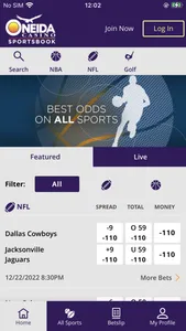 Oneida Casino Sportsbook screenshot 0