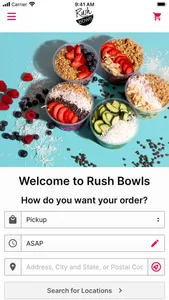 Rush Bowls Ordering screenshot 0