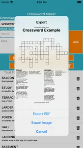 Crossword Maker Gold screenshot 1